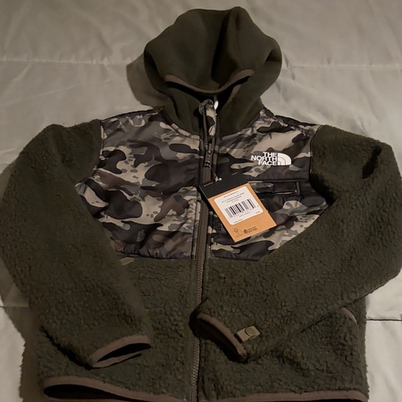 The North Face Kids' Olive and Camo Fleece Hoodie